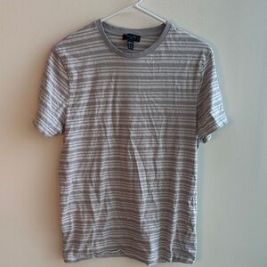 New Look Men's Gray Striped Tee